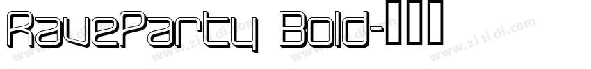 RaveParty Bold字体转换